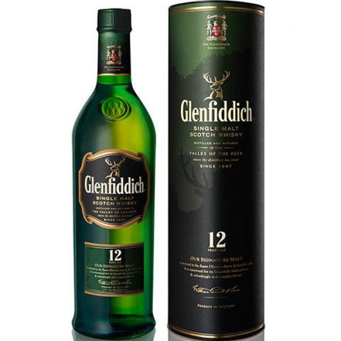 GLENFIDDICH 12YR SINGLE MALT WHISKY 750ML