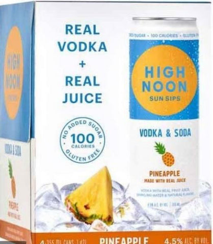 HIGH NOON PINEAPPLE 355ML 4 PACK